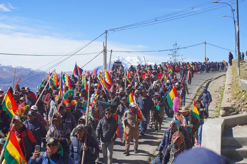 BOLIVIA-EL ALTO-MANIFESTACION